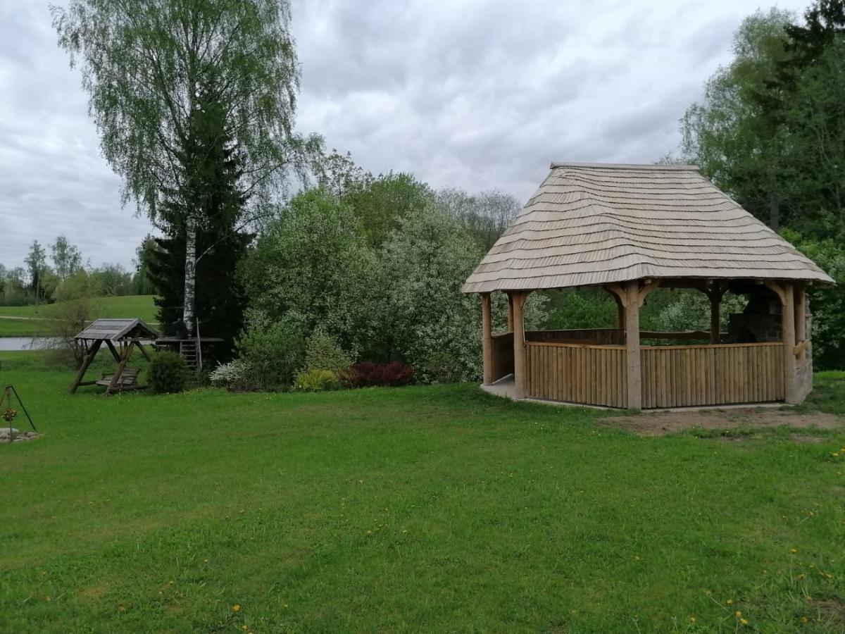 Brivdienu Maja Ar Pirti "Strautkalni" Ieriki Exterior foto