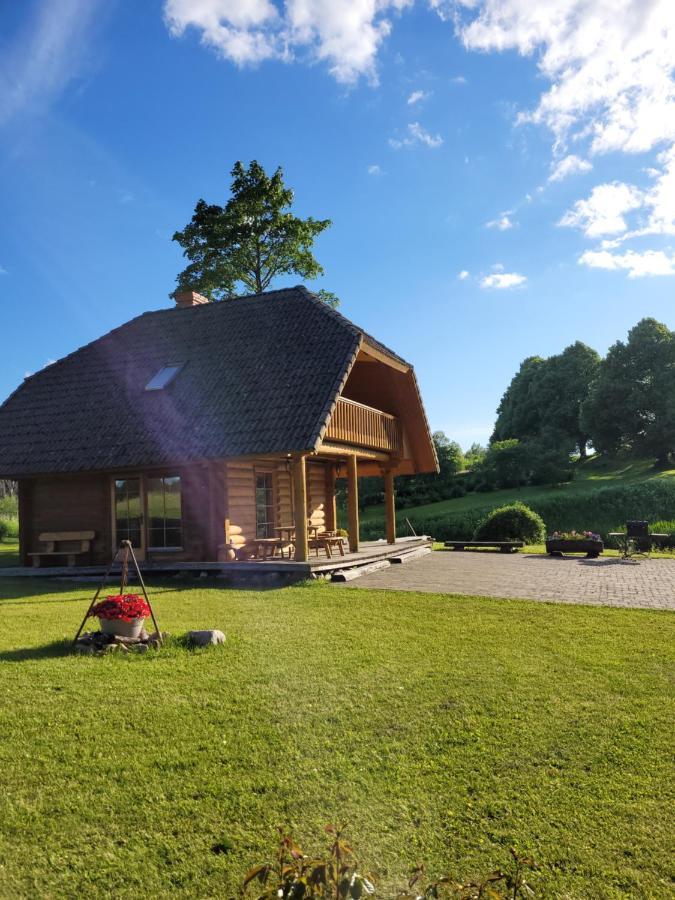 Brivdienu Maja Ar Pirti "Strautkalni" Ieriki Exterior foto
